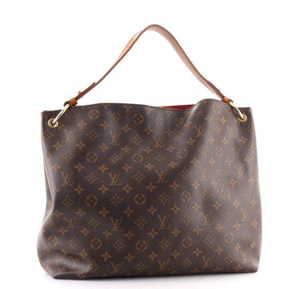 Louis Vuitton Graceful Handbag Monogram Canvas MM Brown - Picture 4 of 12